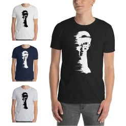 American Sports American Football Fanshirt, T-Shirt Blurred Helmet, P7