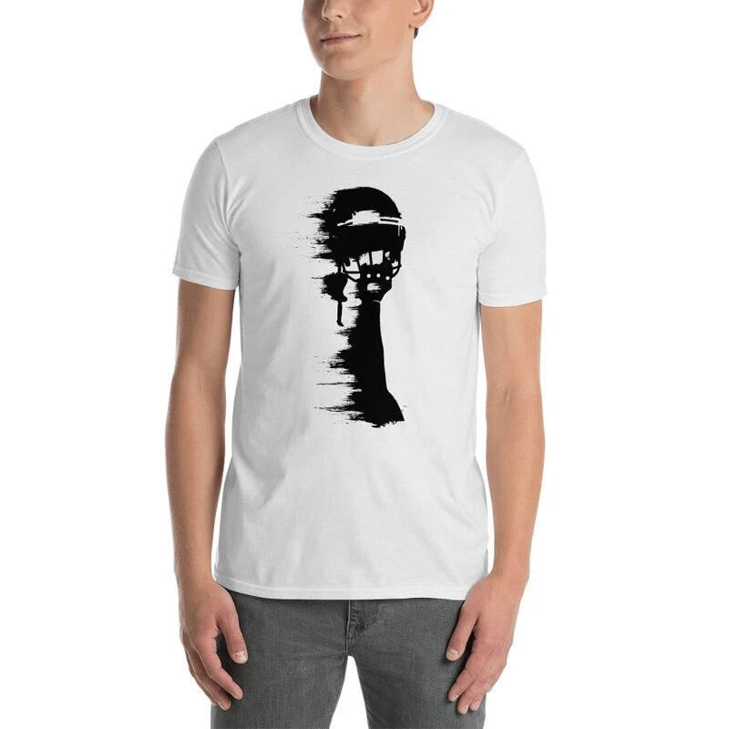 American Sports American Football Fanshirt, T-Shirt Blurred Helmet, P7 4 American Sports American Football Fanshirt, T-Shirt Blurred Helmet, P7 – Bild 4