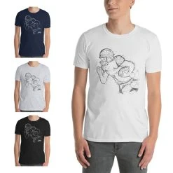 American Sports American Football Fanshirt, T-Shirt Vectored Player, P4