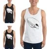 American Sports American Football Fanshirt, Tank Shirt Alien Skull