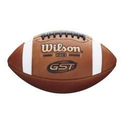AUFDRUCK FEHLER- Wilson GST1003B Offizieller Leder Football, Senior, Game Ball