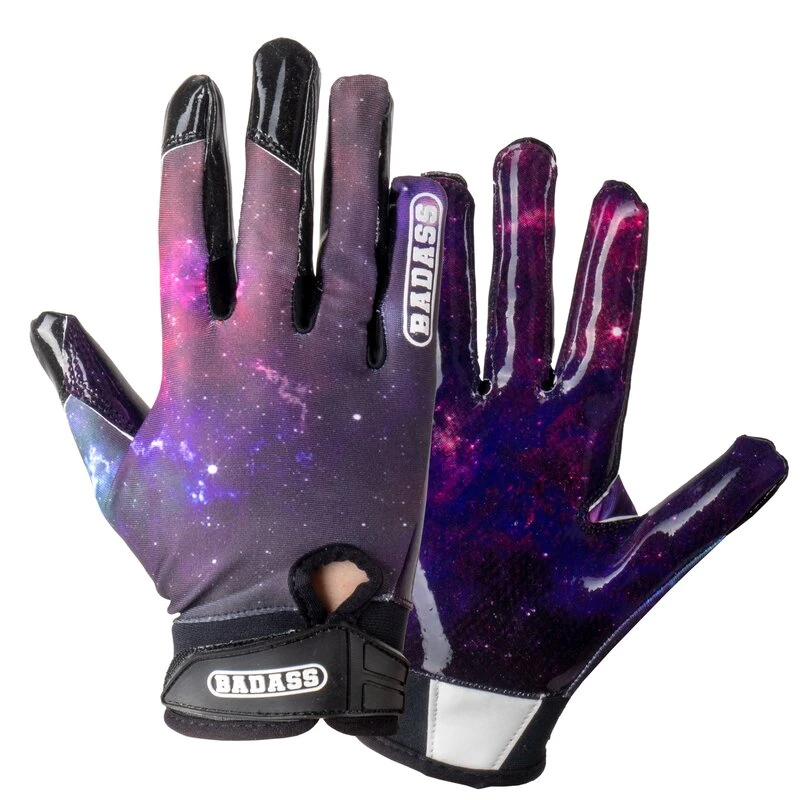 BADASS FOOTBALL BADASS Galaxy American Football Receiver Handschuhe 1 BADASS FOOTBALL BADASS Galaxy American Football Receiver Handschuhe