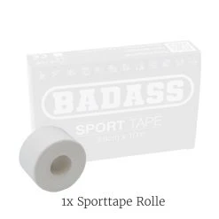 BADASS FOOTBALL BADASS Sport Tape 3,8cm X 10m - Weiß, 1 Rolle