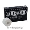BADASS FOOTBALL BADASS Sport Tape 3,8cm X 10m - Weiß, 1 Set(6 Rollen)