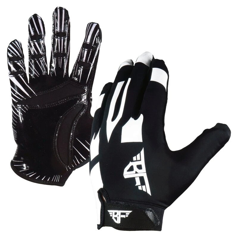 BADASS FOOTBALL BADASS Stretch Fit American Football Receiver Handschuhe - Schwarz/weiß 1 BADASS FOOTBALL BADASS Stretch Fit American Football Receiver Handschuhe - Schwarz/weiß