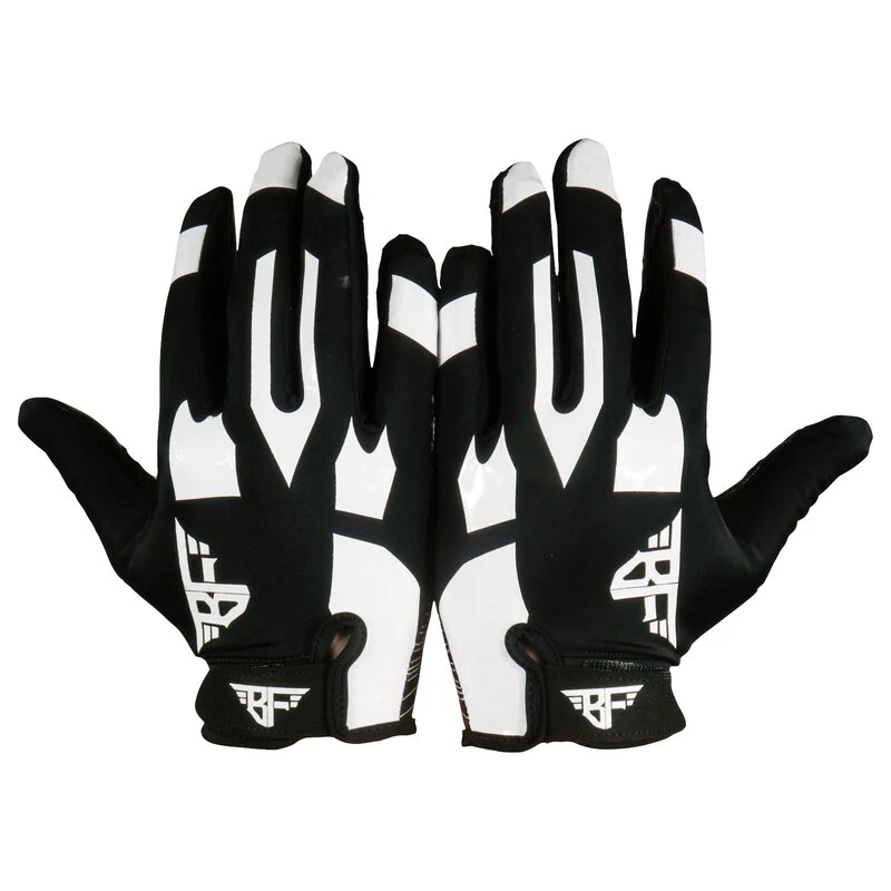 BADASS FOOTBALL BADASS Stretch Fit American Football Receiver Handschuhe - Schwarz/weiß 4 BADASS FOOTBALL BADASS Stretch Fit American Football Receiver Handschuhe - Schwarz/weiß – Bild 4