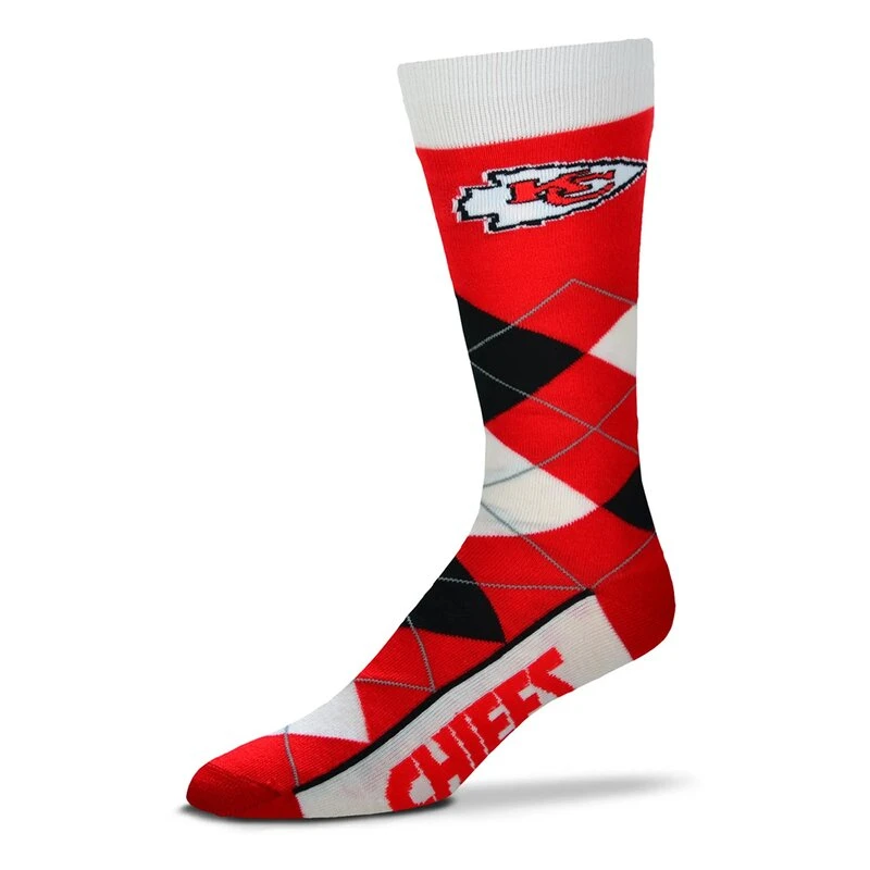 For Bare Feet NFL Kansas City Chiefs Socken Argyle Lineup 1 For Bare Feet NFL Kansas City Chiefs Socken Argyle Lineup