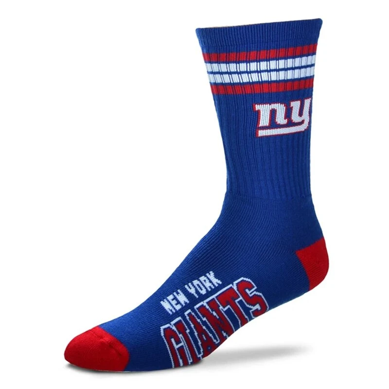 For Bare Feet NFL New York Giants Sport Socken 4-Stripe Deuce 1 For Bare Feet NFL New York Giants Sport Socken 4-Stripe Deuce