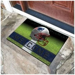 NFL.com NFL American Football Gummi-Türmatte, Fußmatte 45 X75 Cm - Team New England Patriots