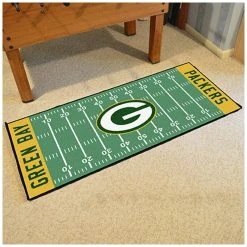 NFL.com NFL American Football Teppich, Fußballplatz Läufer 75 X180 Cm - Team Green Bay Packers