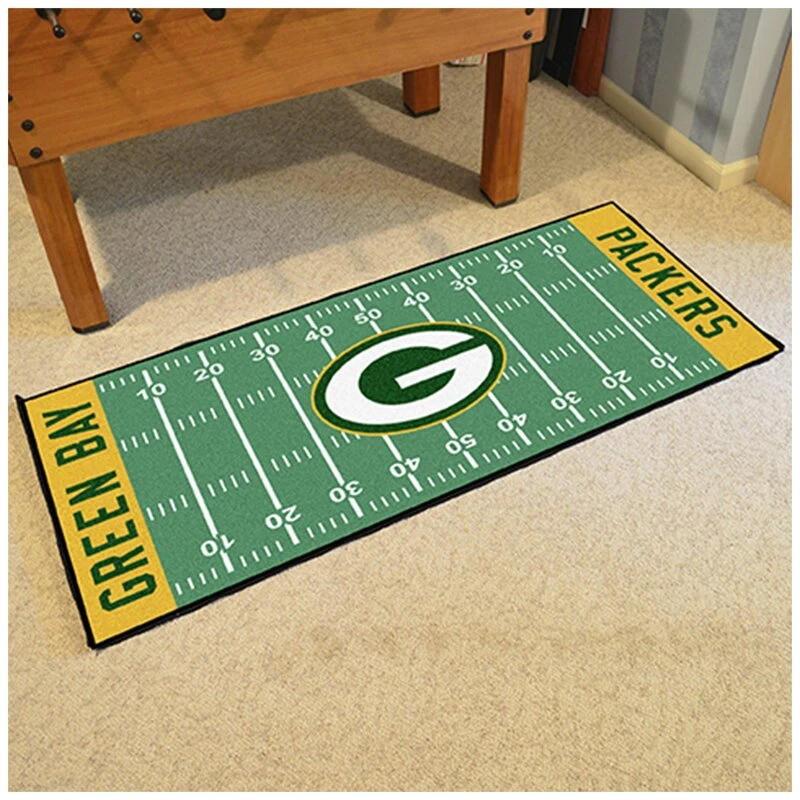 NFL.com NFL American Football Teppich, Fußballplatz Läufer 75 X180 Cm - Team Green Bay Packers 1 NFL.com NFL American Football Teppich, Fußballplatz Läufer 75 X180 Cm - Team Green Bay Packers