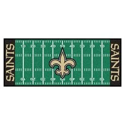 NFL.com NFL American Football Teppich, Fußballplatz Läufer 75 X180 Cm - Team New Orleans Saints -Nike Shop nfl american football teppich fussballplatz laeufer 75 x180 cm team new orleans saints2