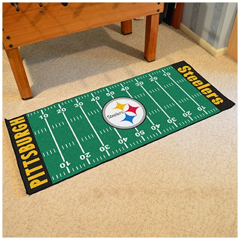 NFL.com NFL American Football Teppich, Fußballplatz Läufer 75 X180 Cm - Team Pittsburgh Steelers 1 NFL.com NFL American Football Teppich, Fußballplatz Läufer 75 X180 Cm - Team Pittsburgh Steelers