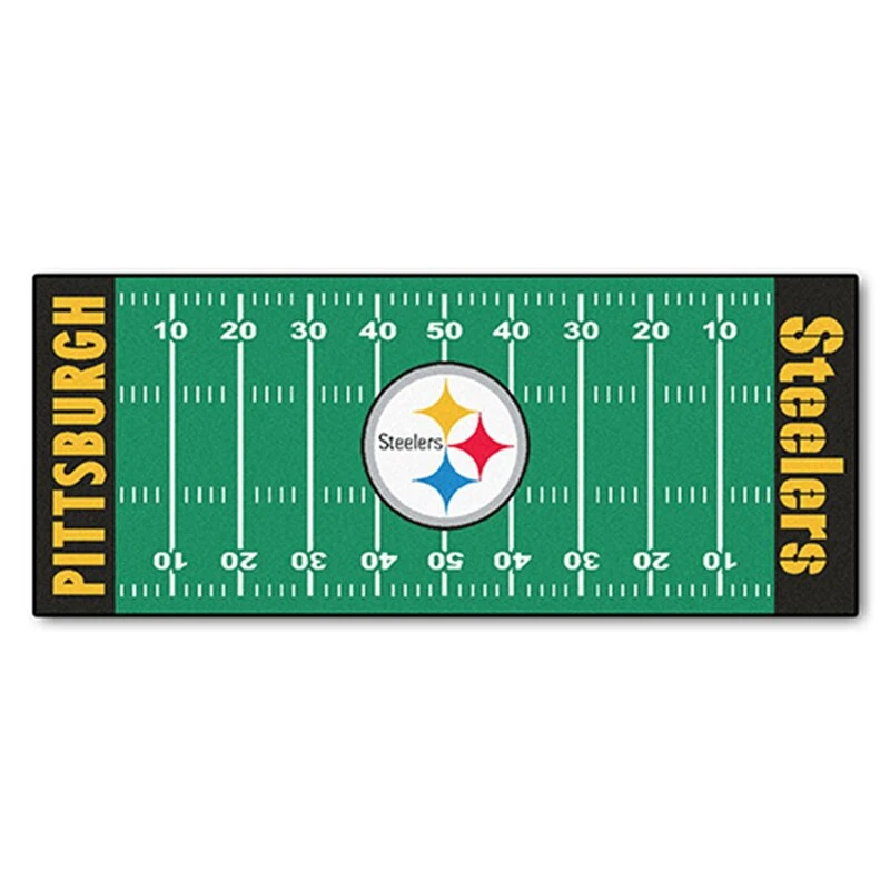 NFL.com NFL American Football Teppich, Fußballplatz Läufer 75 X180 Cm - Team Pittsburgh Steelers 2 NFL.com NFL American Football Teppich, Fußballplatz Läufer 75 X180 Cm - Team Pittsburgh Steelers – Bild 2
