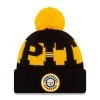 NewEra NFL Bobble Knit Wintermütze Team Pittsburgh Steelers