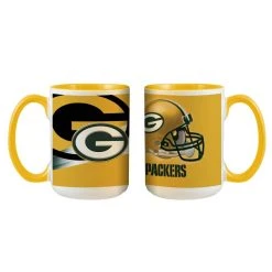 Vertriebsarena NFL Green Bay Packers Logo Und Helm Tasse 445ml, Becher