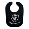 WinCraft NFL Las Vegas Raiders Team Color All Pro Little Fan Baby Lätzchen