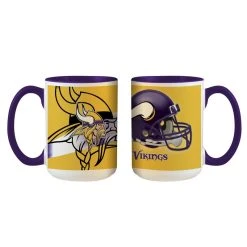 Vertriebsarena NFL Minnesota Vikings Logo Und Helm Tasse 445ml, Becher