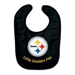 WinCraft NFL Pittsburgh Steelers Team Color All Pro Little Fan Baby Lätzchen