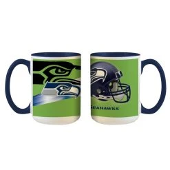 Vertriebsarena NFL Seattle Seahawks Logo Und Helm Tasse 445ml, Becher