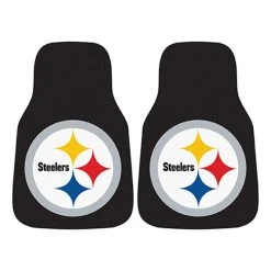 NFL.com NFL Teppich Autofußmattenset, NFL Car Mat Set - Team Pittsburgh Steelers
