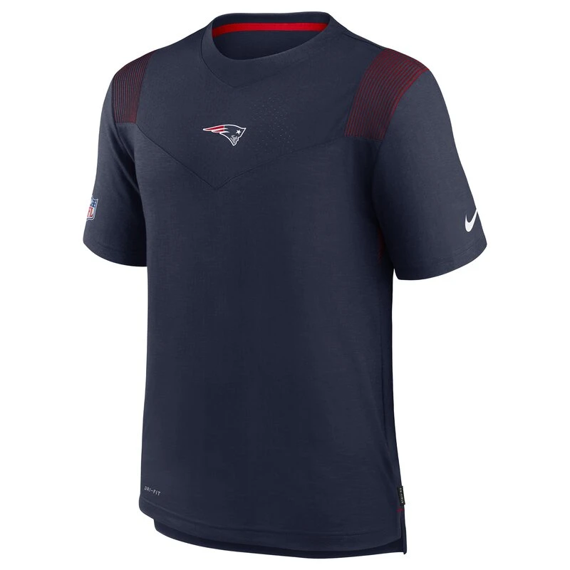 Nike NFL Top Player UV DRI-FIT T-Shirt New England Patriots Navy - Rot 1 Nike NFL Top Player UV DRI-FIT T-Shirt New England Patriots Navy - Rot