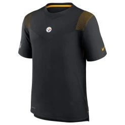 Nike NFL Top Player UV DRI-FIT T-Shirt Pittsburgh Steelers Schwarz - Gold