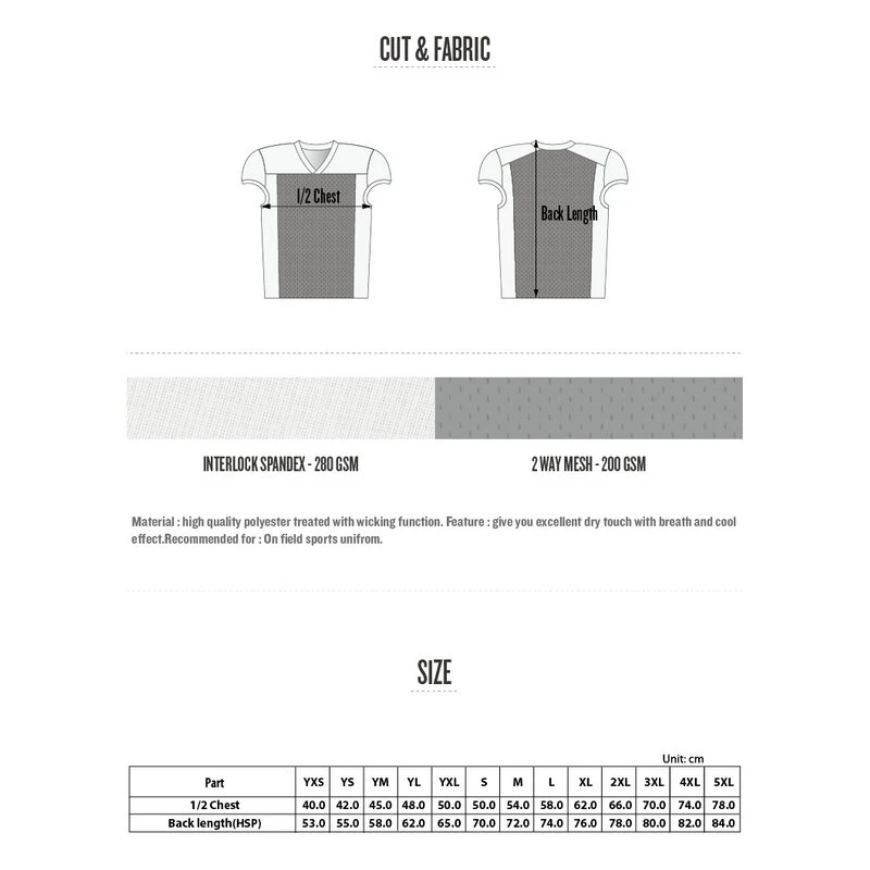 Prostyle Teamwear Prostyle American Football Gridiron Style Jersey 4 Prostyle Teamwear Prostyle American Football Gridiron Style Jersey – Bild 4