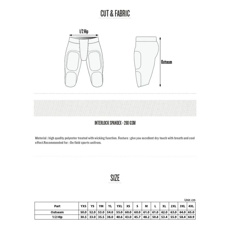 Prostyle Teamwear Prostyle American Football Starter Pants 4 Prostyle Teamwear Prostyle American Football Starter Pants – Bild 4