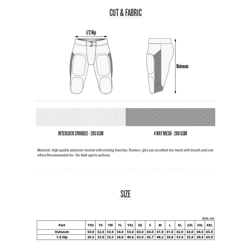 Prostyle Teamwear Prostyle American Football Victory Pants 4 Prostyle Teamwear Prostyle American Football Victory Pants – Bild 4