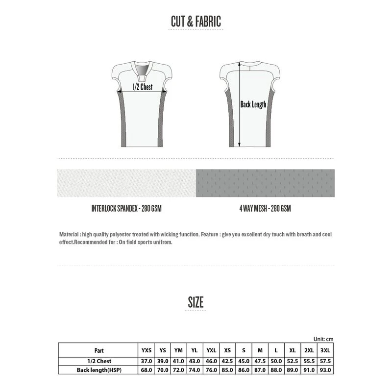 Prostyle Teamwear Prostyle American Football Warp Speed Style Jersey 4 Prostyle Teamwear Prostyle American Football Warp Speed Style Jersey – Bild 4