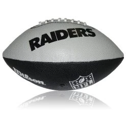 Wilson NFL Junior Las Vegas Raiders Logo Football