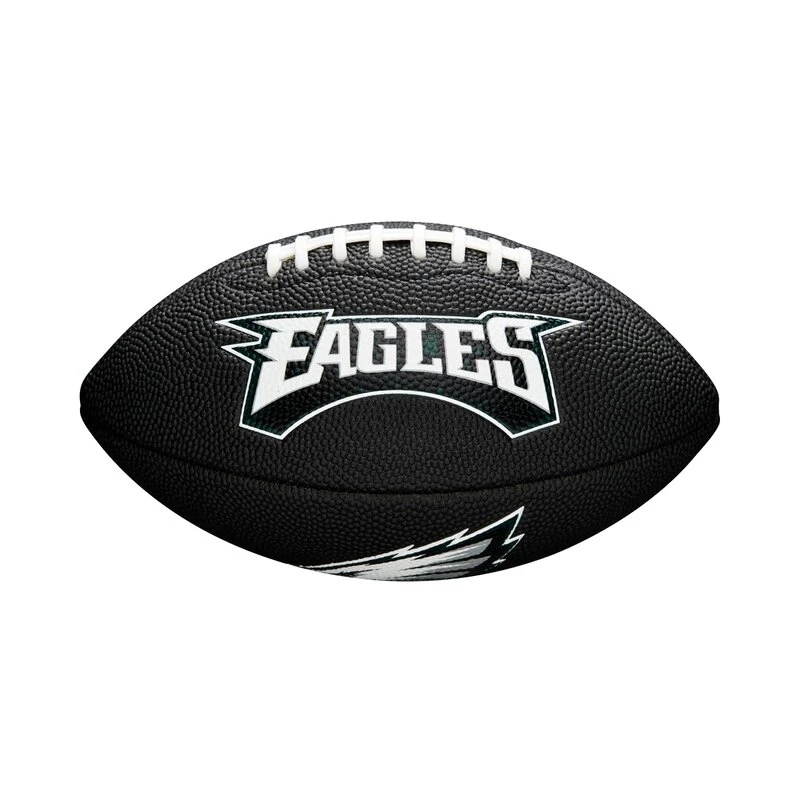 Wilson NFL Philadelphia Eagles Logo Mini Football Schwarz 2 Wilson NFL Philadelphia Eagles Logo Mini Football Schwarz – Bild 2