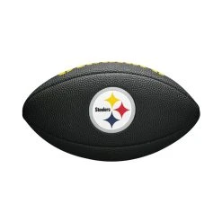 Wilson NFL Pittsburgh Steelers Logo Mini Football Schwarz