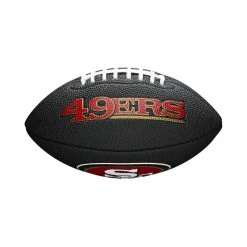 Wilson NFL San Francisco 49ers Logo Mini Football Schwarz