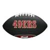Wilson NFL San Francisco 49ers Logo Mini Football - Schwarz, Neues Design