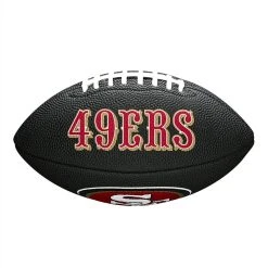 Wilson NFL San Francisco 49ers Logo Mini Football - Schwarz, Neues Design