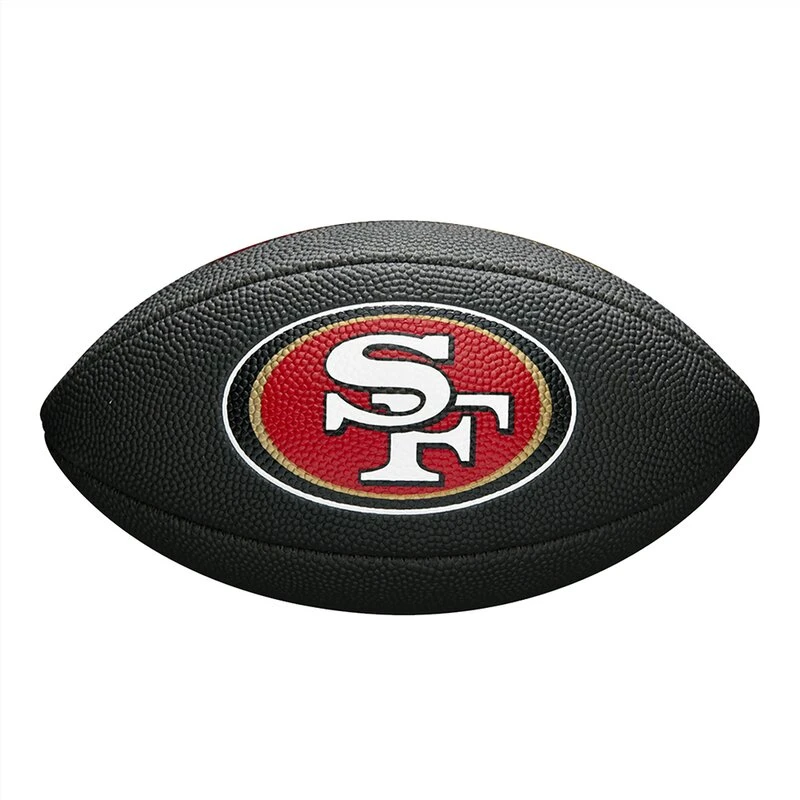 Wilson NFL San Francisco 49ers Logo Mini Football - Schwarz, Neues Design 2 Wilson NFL San Francisco 49ers Logo Mini Football - Schwarz, Neues Design – Bild 2