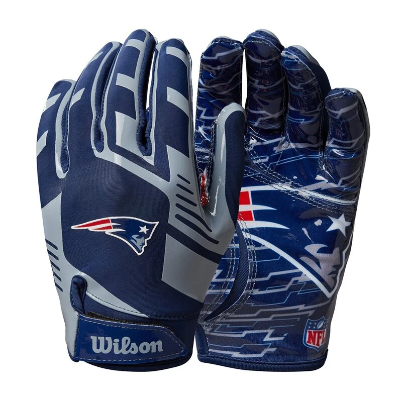 Wilson NFL Stretch Fit Youth Receiver Handschuhe Team New England Patriots 1 Wilson NFL Stretch Fit Youth Receiver Handschuhe Team New England Patriots