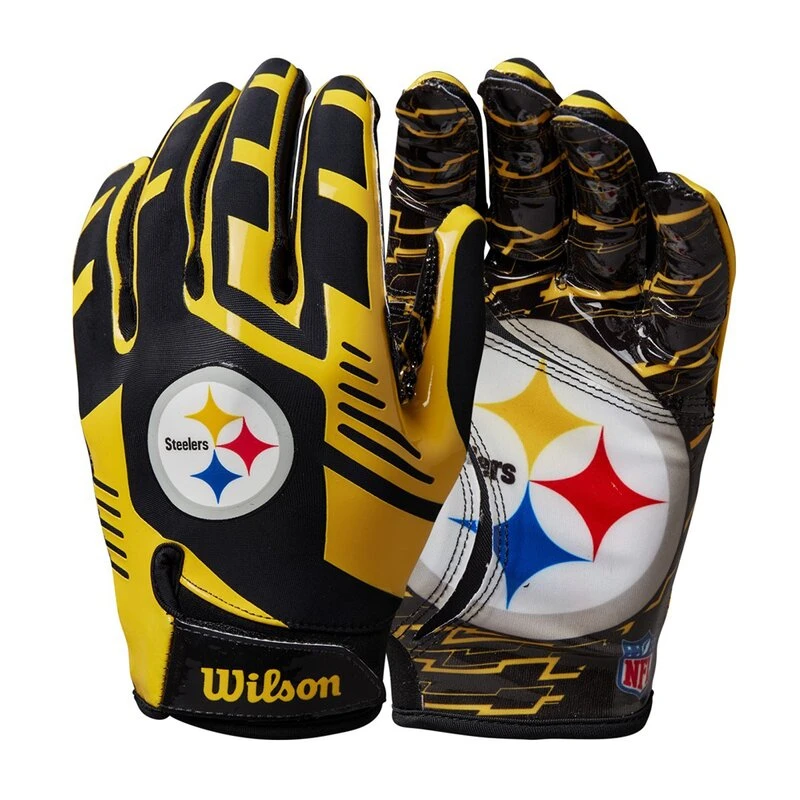 Wilson NFL Stretch Fit Youth Receiver Handschuhe Team Pittsburgh Steelers 1 Wilson NFL Stretch Fit Youth Receiver Handschuhe Team Pittsburgh Steelers