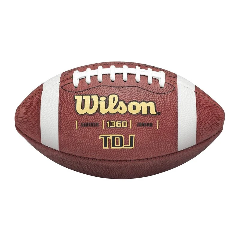 Wilson TDJ Junior Leder Football, Jugend Spielball - Braun 1 Wilson TDJ Junior Leder Football, Jugend Spielball - Braun