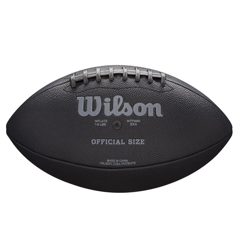 Wilson WTF1846 NFL Jet Black Composite Football Official Size, Größe 9 - Schwarz 1 Wilson WTF1846 NFL Jet Black Composite Football Official Size, Größe 9 - Schwarz